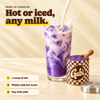Hot or iced, any milk