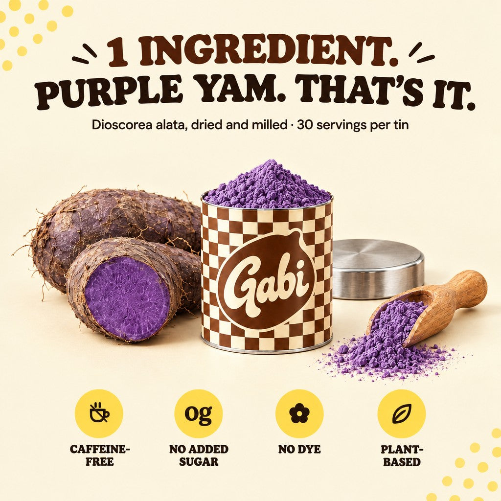 1 ingredient. Purple yam.